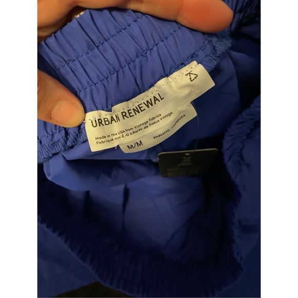 Urban Renewal NWT Made In The USA Nylon Balloon Pant- Blue, Size Medium, MP $79 - Picture 6 of 12